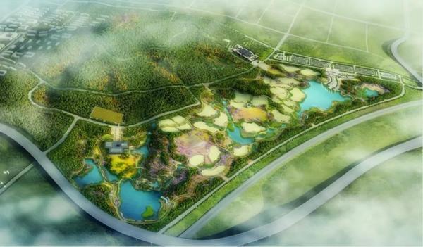 秦皇島園博會(huì)鳥瞰圖